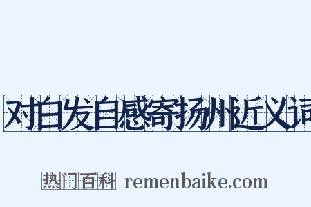 对白发自感寄扬州近义词是什么意思的图片